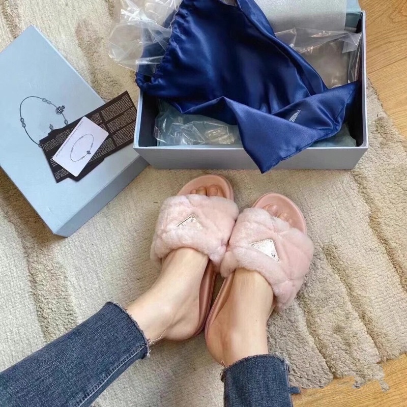 Dép lông hàng siêu cấp full hộp giấy , túi lụa - túi giấy