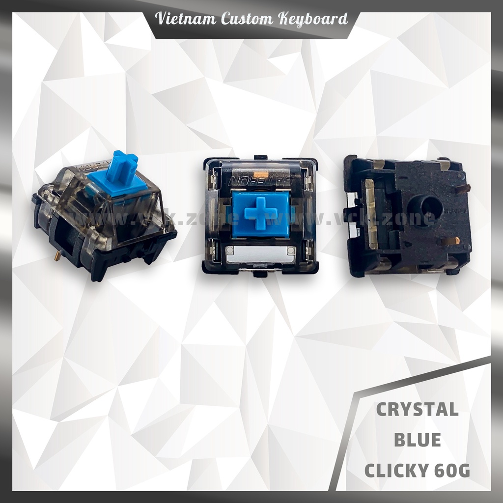 Gateron Crystal Switch | Stem Công Nghệ Mới Mượt Mà | Housing Smokey Crystal Smokey Đẹp Mắt | VCK