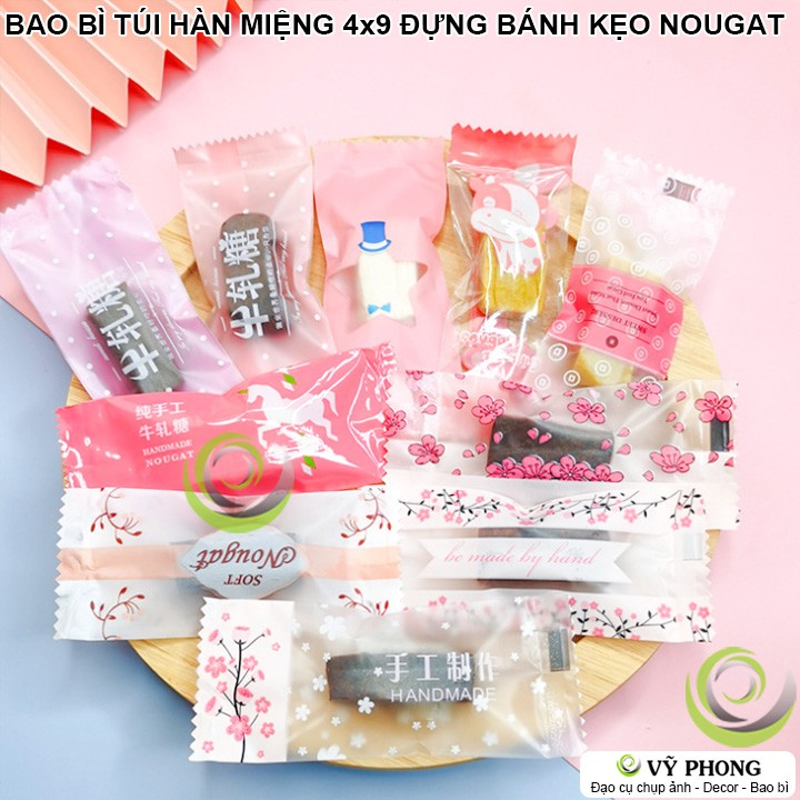 [PART 3] TỔNG HỢP BAO BÌ TÚI NHỰA HÀN MIỆNG ĐỰNG BÁNH KẸO NOUGAT NHIỀU MẪU MÃ LÀM QUÀ TẶNG KẸO ĐẬU PHỘNG BBK-4x9cm