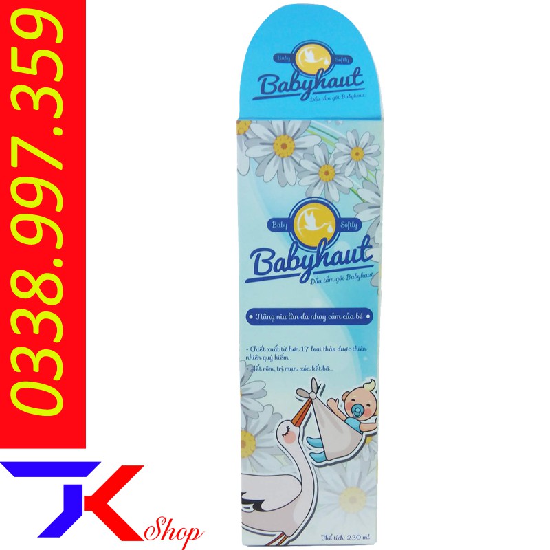 Sữa tắm cho bé thảo dược Babyhaut 230ml