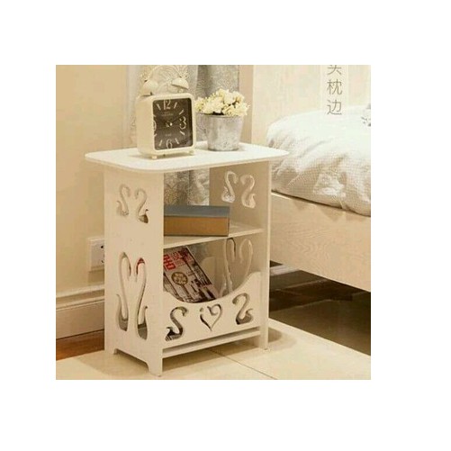 Kệ Gỗ Thiên Nga trắng Để Đầu Giường