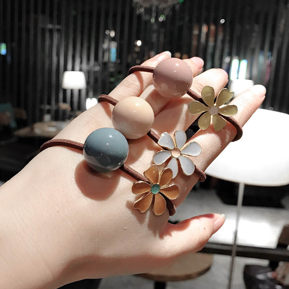 Dây Buộc Tóc Gắn Hoa Xinh Xắn Dành Cho Nữ