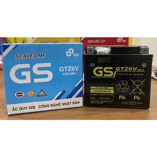 Ắc quy gs gtz6vxài cho lead 125,airblade,vision,sh mode,...