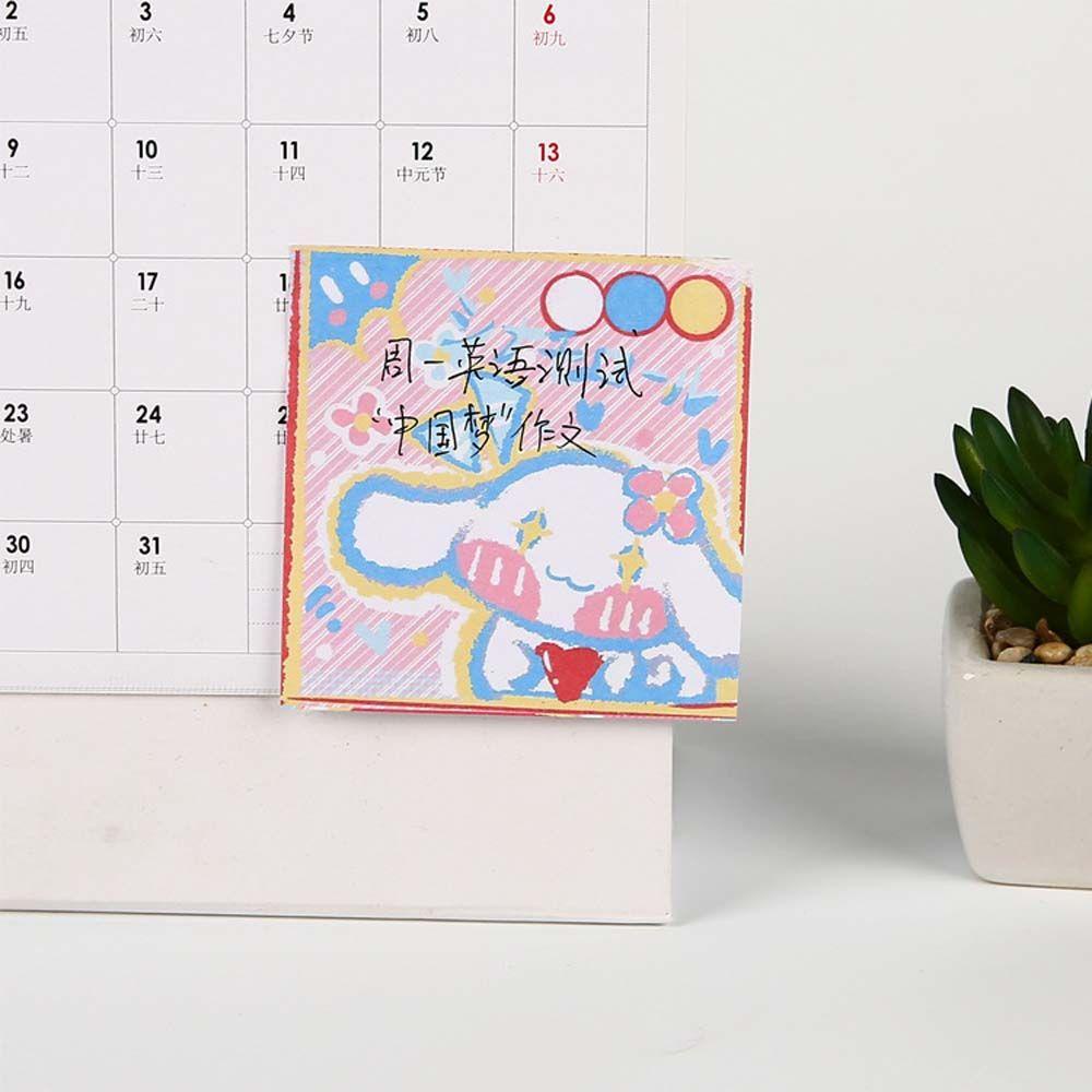 Giấy Ghi Chú Họa Tiết Mèo Kitty Hoạt Hình Trang Trí Sổ Tay