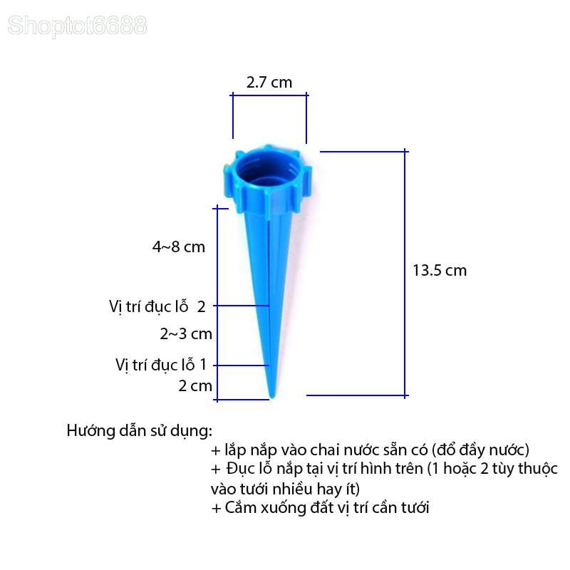 BỘ 4 NẮP TỰ ĐỘNG TƯỚI CÂY NHỎ GIỌT THÔNG MINH (Kho hàng Hà nội)