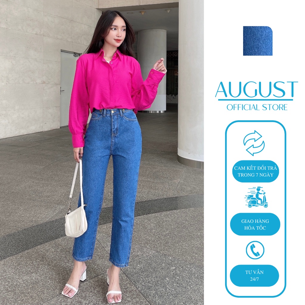 Quần Jeans Baggy Gài 2 Nút Bên Mã AJ371D