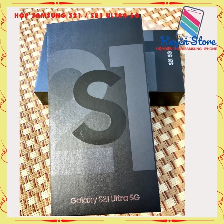 Vỏ hộp đựng máy samsung galaxy S21 5G và S21 Ultral 5g cho máy không box nâng thành Fullbox