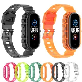 Dây đeo TPU nhiều màu cho đồng hồ thông minh Xiaomi Miband 3 4 5 6 Mi Band3 / Mi Band4 / Mi Band5 / Mi Band6