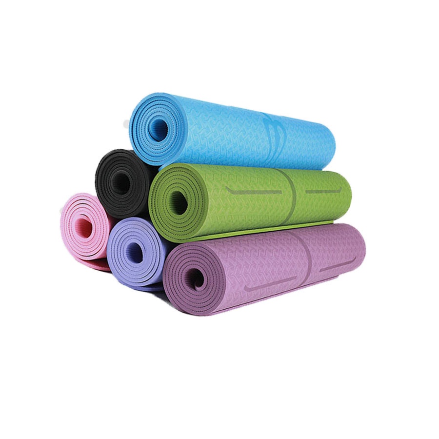 Thảm Yoga Định Tuyến Cao Cấp Dày 6mm, 8mm, Thảm Tập Yoga Gym TPE Loại