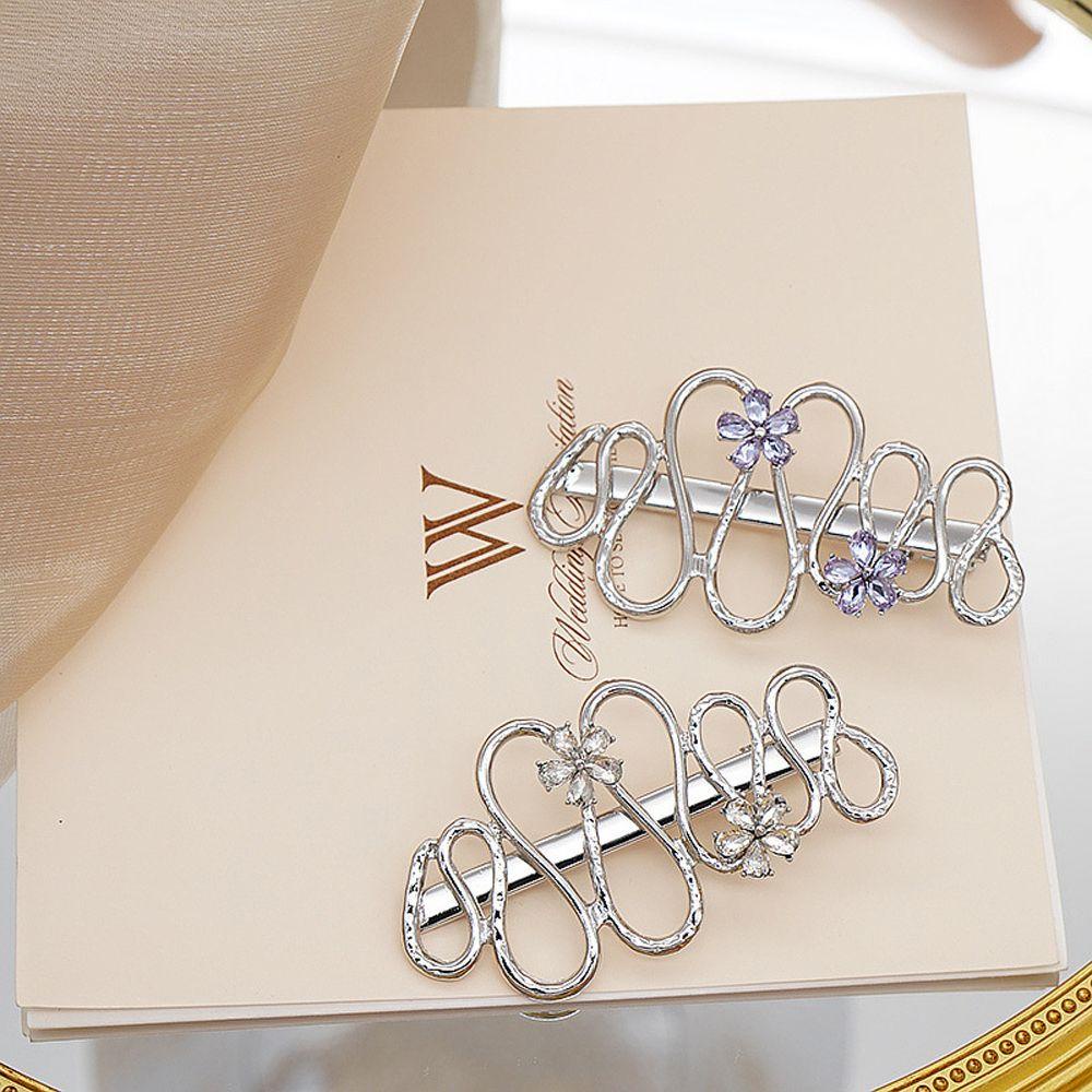 Kẹp Tóc VANES1 Bằng Hợp Kim Họa Tiết Hoa Nho Ngọt Ngào Dễ Phối Đồ Phong Cách Hàn Quốc