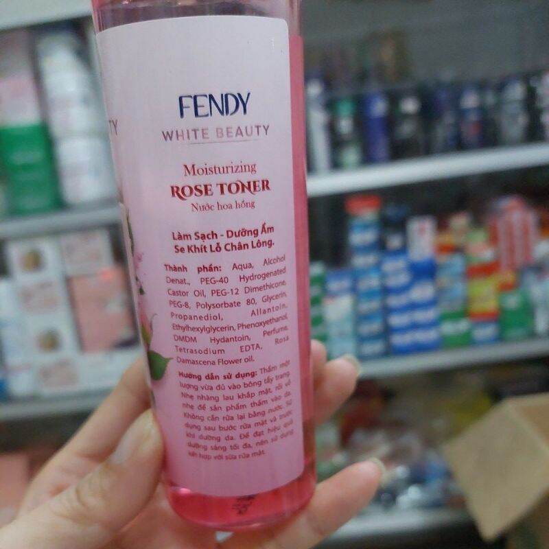 Combo Nước hoa hồng cân bằng da và Nước tẩy trang dưỡng ẩm Fendy 200ml hàng chính hãng