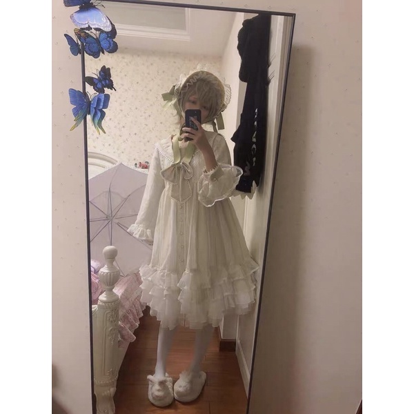 YASLC0115-Mũ lolita bnt thiết kế có dây buộc dưới cằm