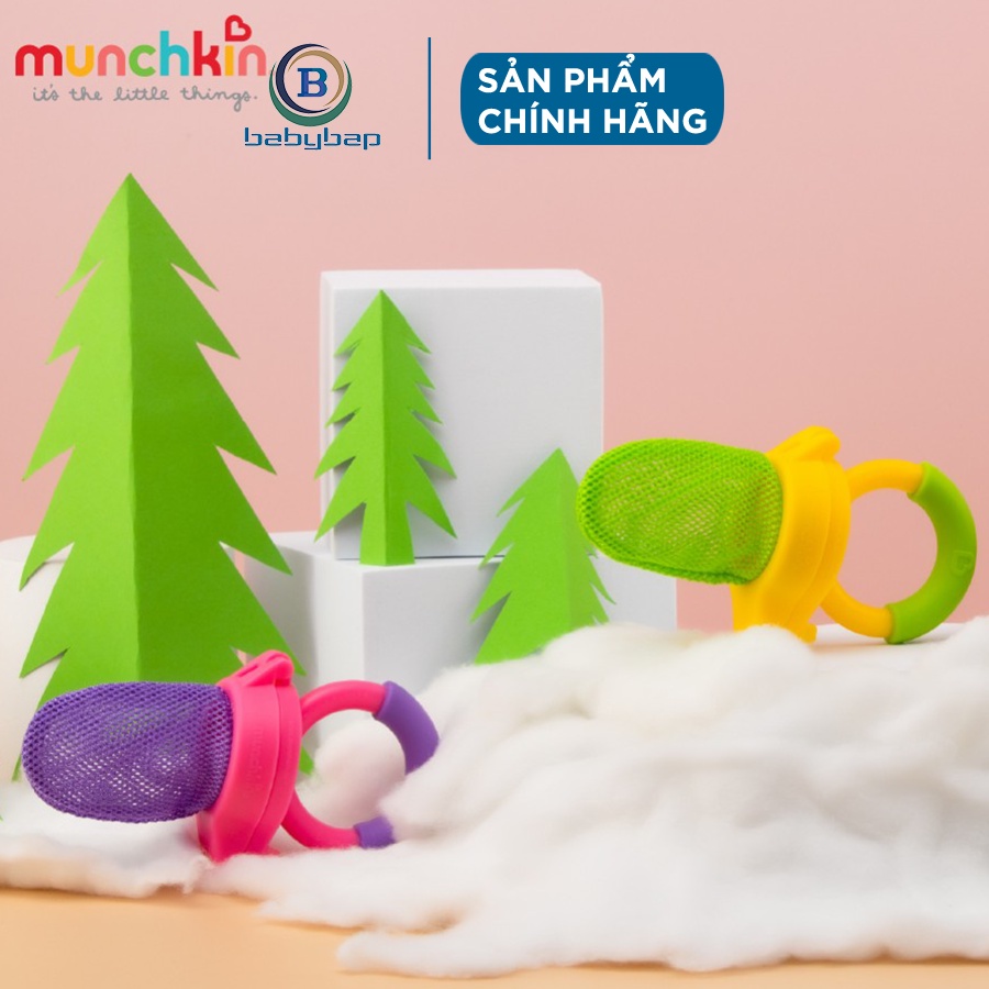 Túi Ăn Chống Hóc Munchkin Mắt Lưới Nhỏ Giúp Thức Ăn Dễ Dàng Lọt Qua