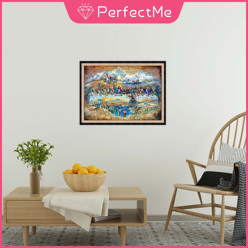 Bộ tranh đính đá 5D tự làm hình Chúa Giêsu kích thước 40*30cm