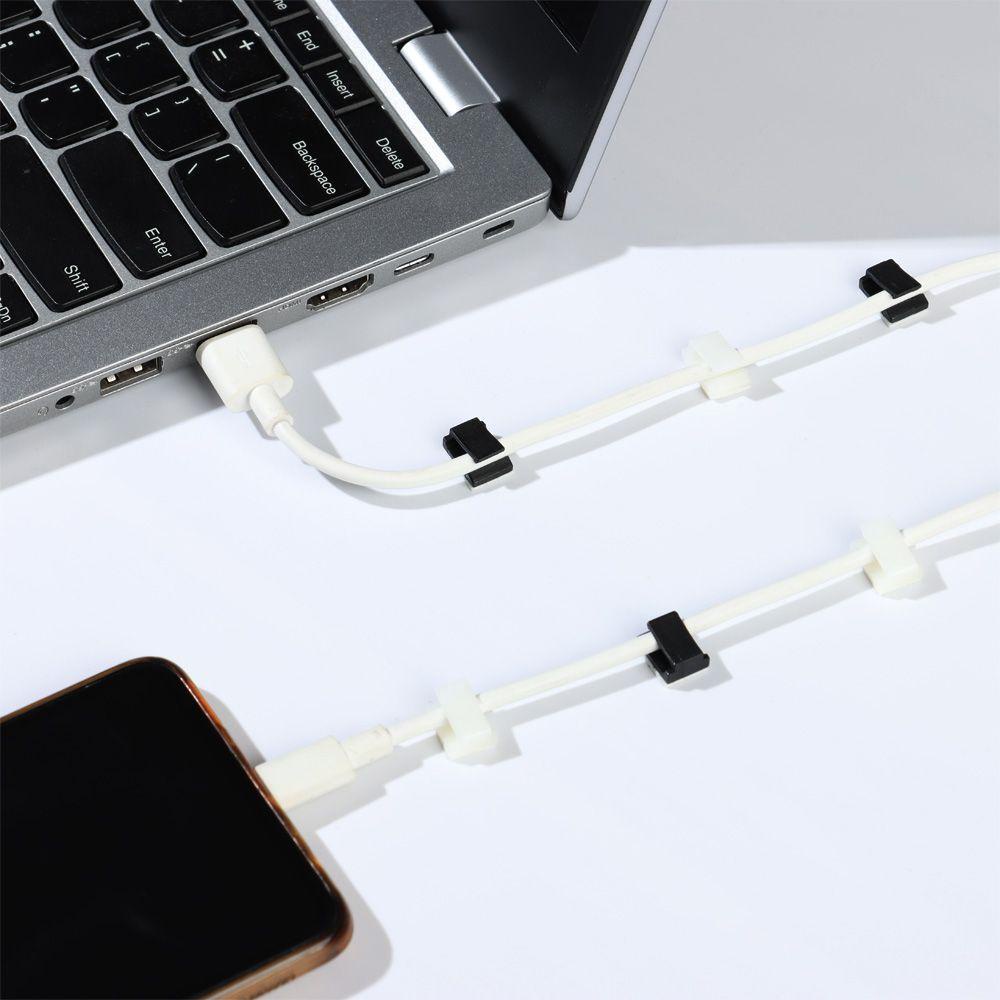 KUNHEV Set 10 Kẹp Cố Định Dây Điện Để Bàn Tiện Lợi|Kẹp Giữ Dây Cáp Gọn Gàng Tiện Lợi