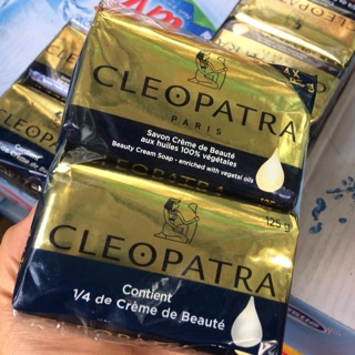 |Cục 4 bánh Xà Bông Pháp| Bánh Tắm Cleopatra 600g( 4 bánh x 125g)