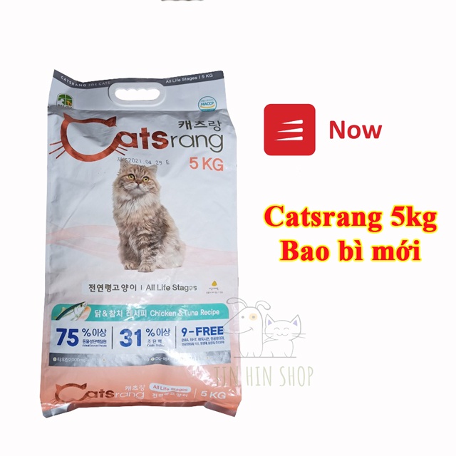 Catsrang cho mèo mọi lứa tuổi bao 5kg