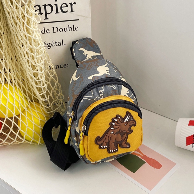 Túi Đeo Chéo Ngực Đựng Điện Thoại Hình Khủng Long Đáng Yêu Thời Trang Dành Cho Trẻ Em