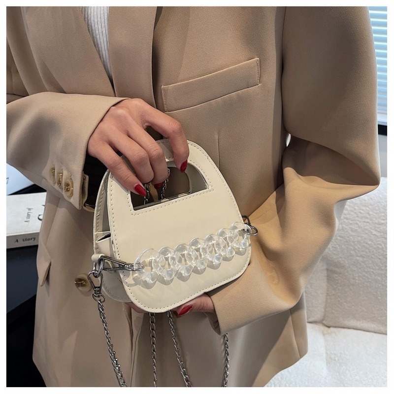 Túi Đeo Chéo Nhỏ Đơn Giản Phối Dây Xích NB00024 Thời Trang Cho Nữ