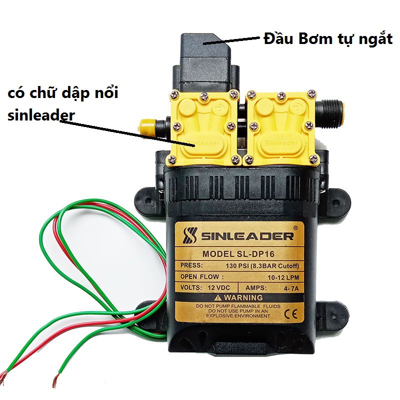 BỘ MÁY RỬA XE ĐIỆN 220V - Máy Bơm đôi - BỘ MÁY RỬA XE ĐIỆN 220V - Nguồn Adapter 12V10A