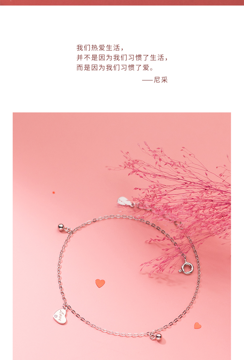 Lắc Chân Mạ Bạc 925 Thiết Kế Đơn Giản Xinh Xắn | BigBuy360 - bigbuy360.vn