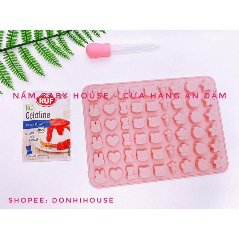 Date 2028 Combo làm kẹo dẻo cho bé - Gelatin hữu cơ RUF