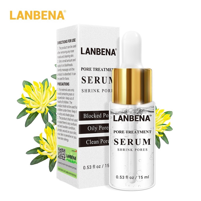 Serum LANBENA làm se khít lỗ chân lông, đẩy mụn đầu đen