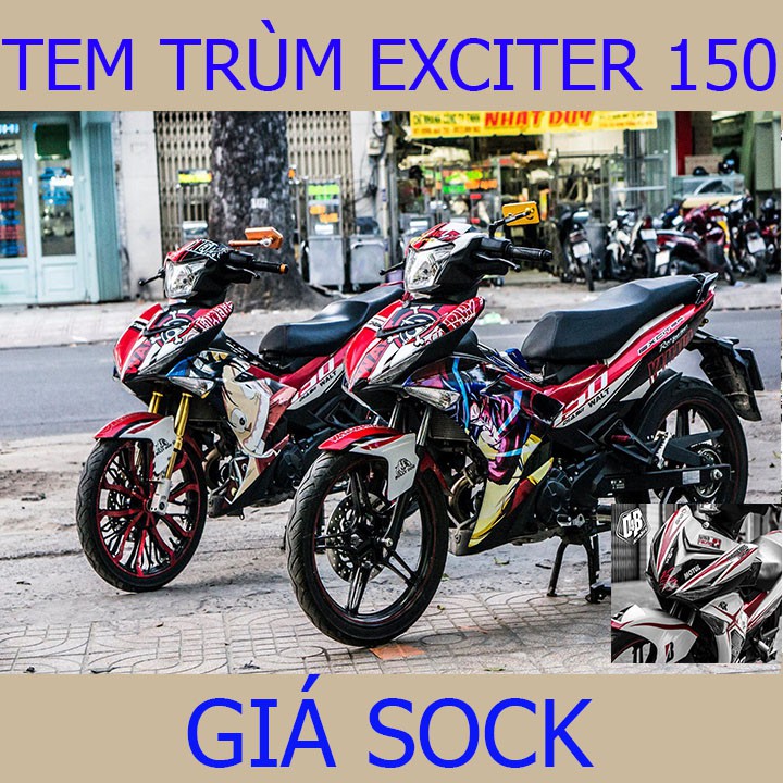 Tem Trùm Xe Exciter 150 Ex ( mẫu mới hot nhất)