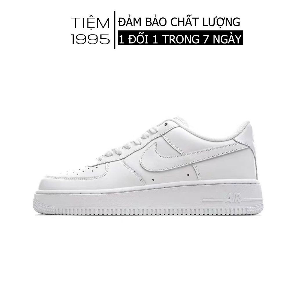 Giày thể thao nữ màu trắng đế bằng da mềm kiểu dáng Hàn Quốc - GSK021