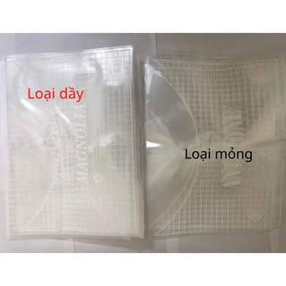 Túi khuy, túi cúc, túi My clear Khổ A4 F4 loại dày, mỏng, trung - Bán theo Tập