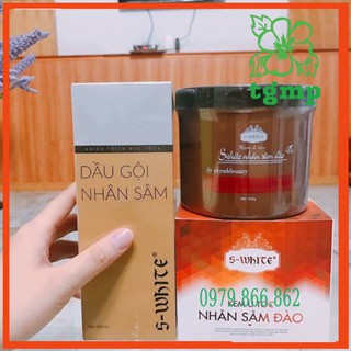 Combo Dầu Gội Bơ Sữa Swhite + kem ủ tóc nhân sâm đào Swhite dưỡng tóc hiệu quả cao