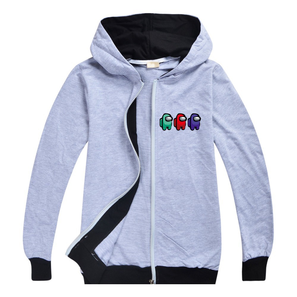 COTTON COMBED Áo Khoác Hoodie Vải Cotton In Họa Tiết Game Độc Đáo Thời Trang Cho Bé