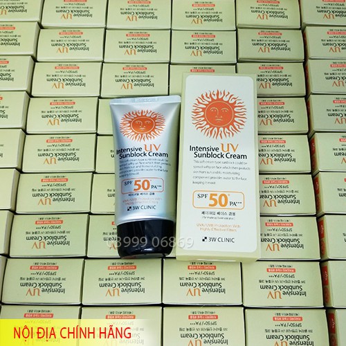 Kem chống nắng 3W Clinic SPF 50 PA ++