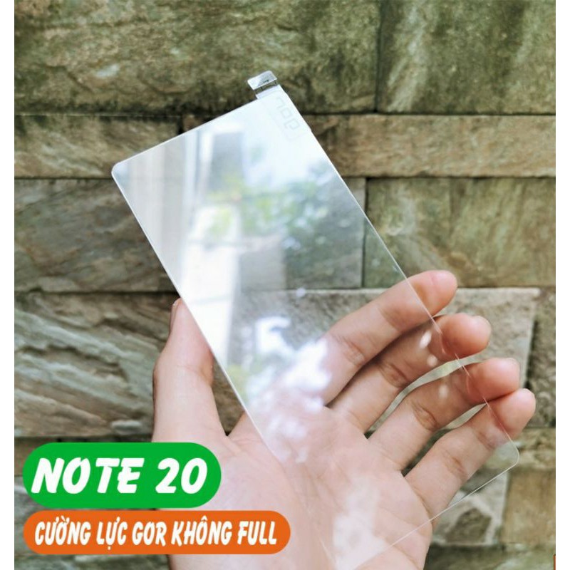 Kính cường lực GOR cho Samsung Galaxy Note 20 vát cạnh 2,5D siêu đẹp trong suốt (tặng keo mép)