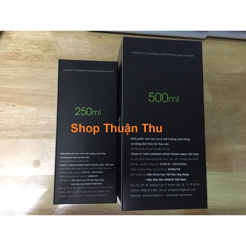 Dung Dịch Vi sinh Extra Bio làm trong nước bể cá hồ thủy sinh Chai 250ml 125ml