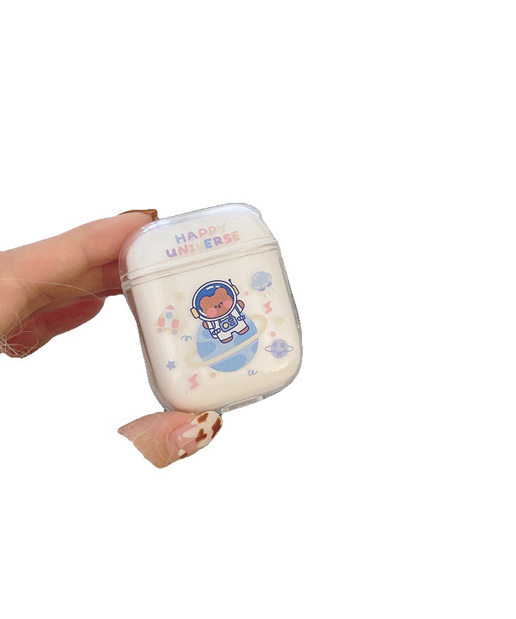 Vỏ Bảo Vệ Hộp Sạc Tai Nghe Airpods 1/2 Pro3 Hoạ Tiết Hành Tinh Xinh Xắn