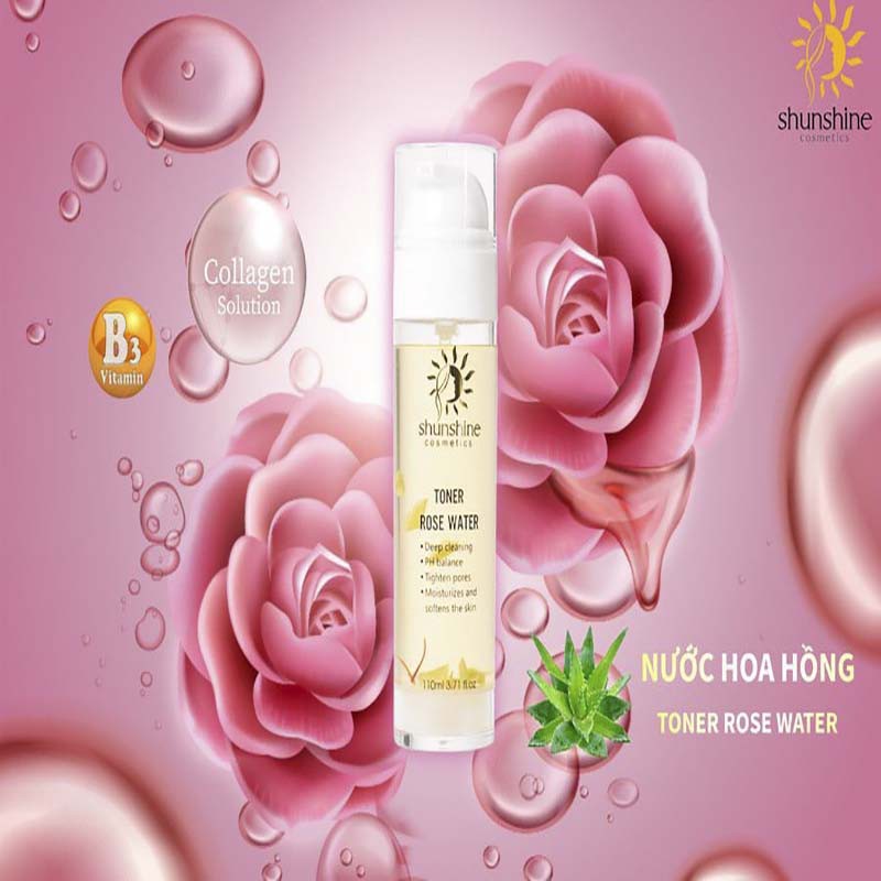 Shunshine Cosmetics nước hoa hồng cân bằng cho da 110ml | BigBuy360 - bigbuy360.vn