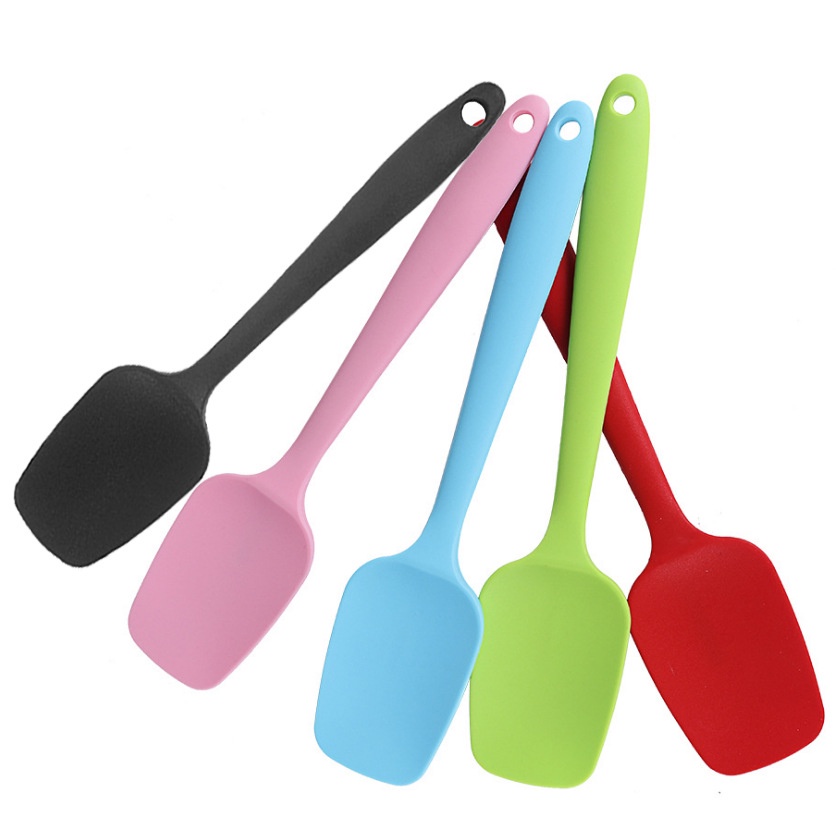 SPATULA Phới trộn bột silicone đúc hàng đẹp nhiều cỡ nhiều màu (21 và 28 cm)