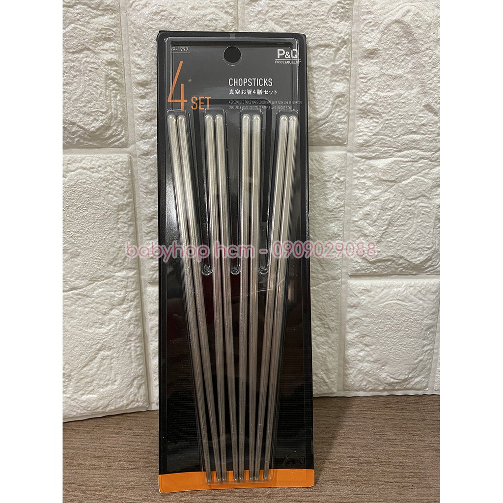 BỘ 4 ĐÔI ĐŨA THÉP LOCK&LOCK P-1777