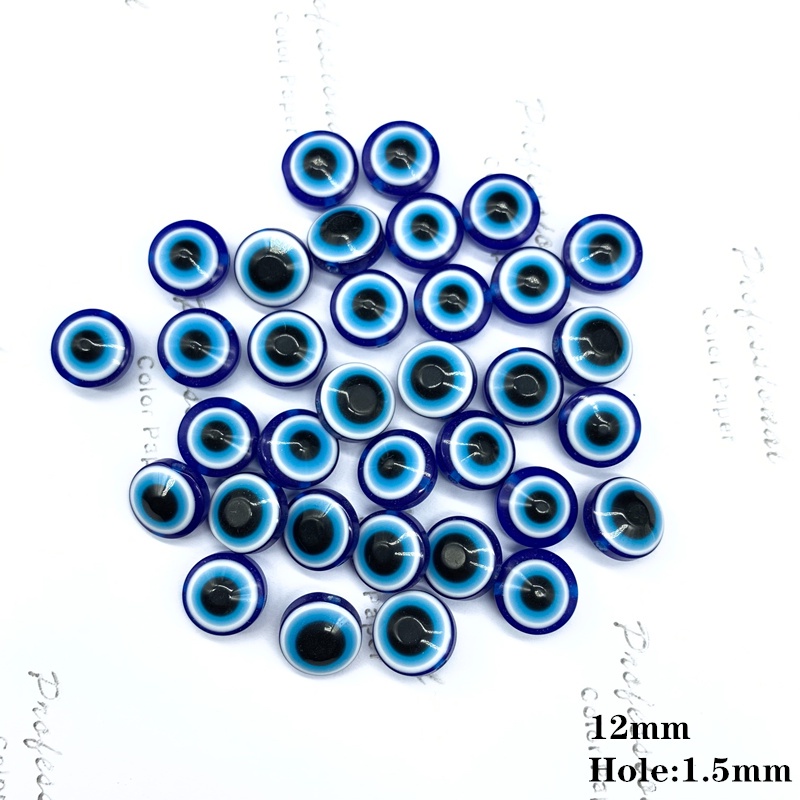 Mắt Quỷ Bằng Nhựa Kích Thước 6mm / 8mm / 10mm / 12mm Dùng Làm Trang Sức Thủ Công