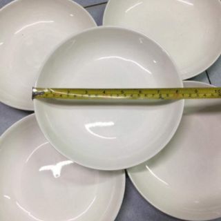 Combo 5 Dĩa vân ảo sứ trắng 8inch
