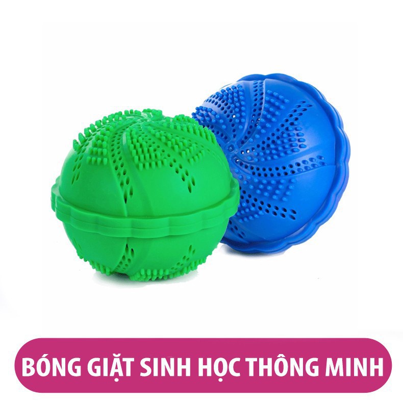 [RẺ VÔ ĐỊCH]  Set 2 Quả Bóng Giặt Đồ Máy Giặt Sinh Học Wonder Laundry Ball tiện lợi cho gia đình