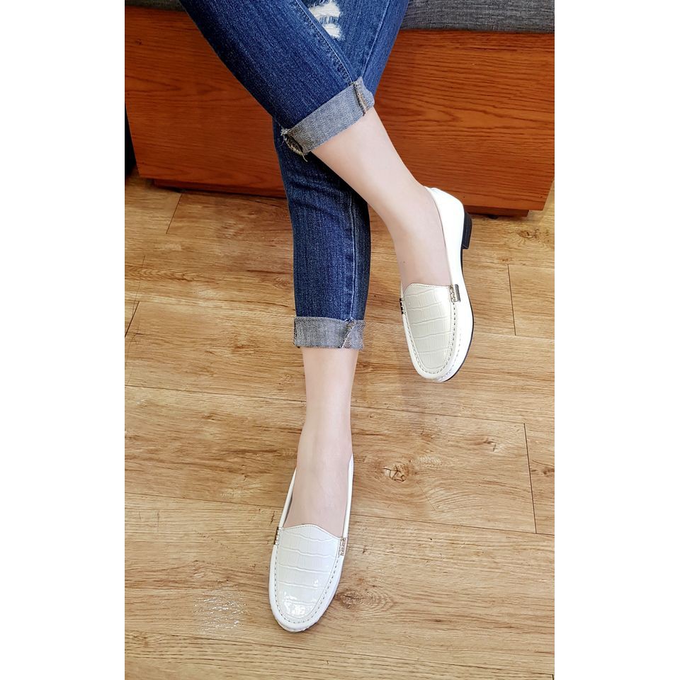 GIÀY MỌI MOCCASIN TYCHE WHITE CM3030W | BigBuy360 - bigbuy360.vn