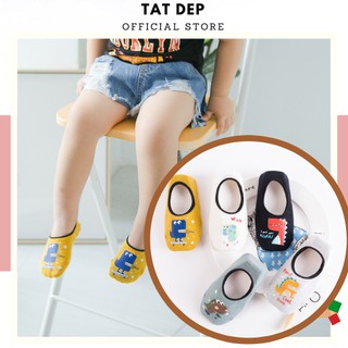 Set tất cho bé 5 đôi KHỦNG LONG vớ trẻ em thiết kế tất giày chống trơn trượt an toàn cho bé
