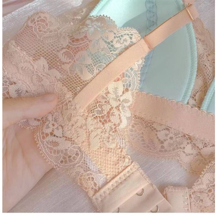 Áo lót Mỏng Cúp Ngực Không Gọng Thoải Mái Thoáng Khí Kiểu Pháp Quyến Rũ Cho Bạn Gái