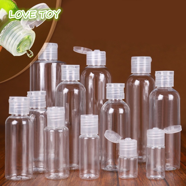 Nkodok 10 20 30 50 Chai nhựa 100ml PET Nắp trong suốt Chai phụ mỹ phẩm Chai lật