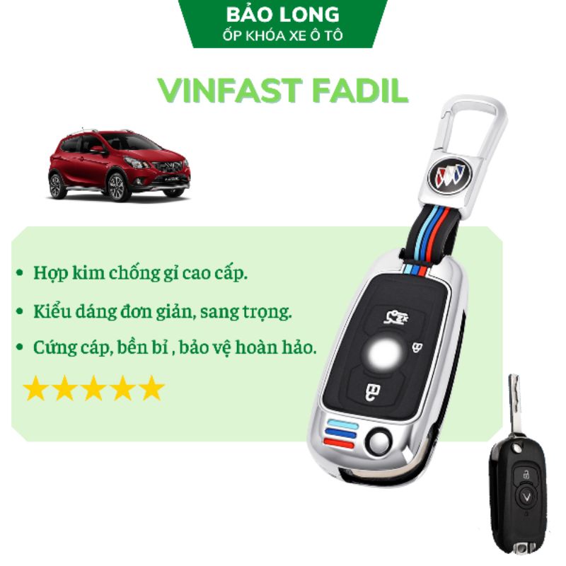 Ốp khóa xe Vinfast Fadil - Kim loại lót cao su