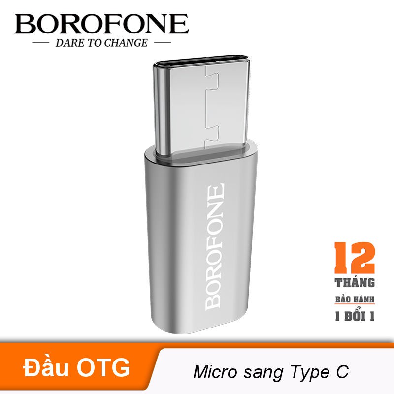 Đầu chuyển đổi Micro USB sang Type C Borofone BV4