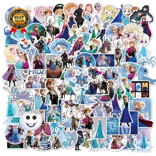 Bộ 100 Miếng Dán 3d Hình Công Chúa Elsa Trong Phim Hoạt Hình Frozen