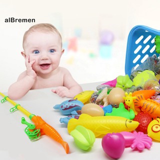 Bộ đồ chơi câu cá 13 con cá + 1 cần câu + 1 lưới vớt dành cho bé